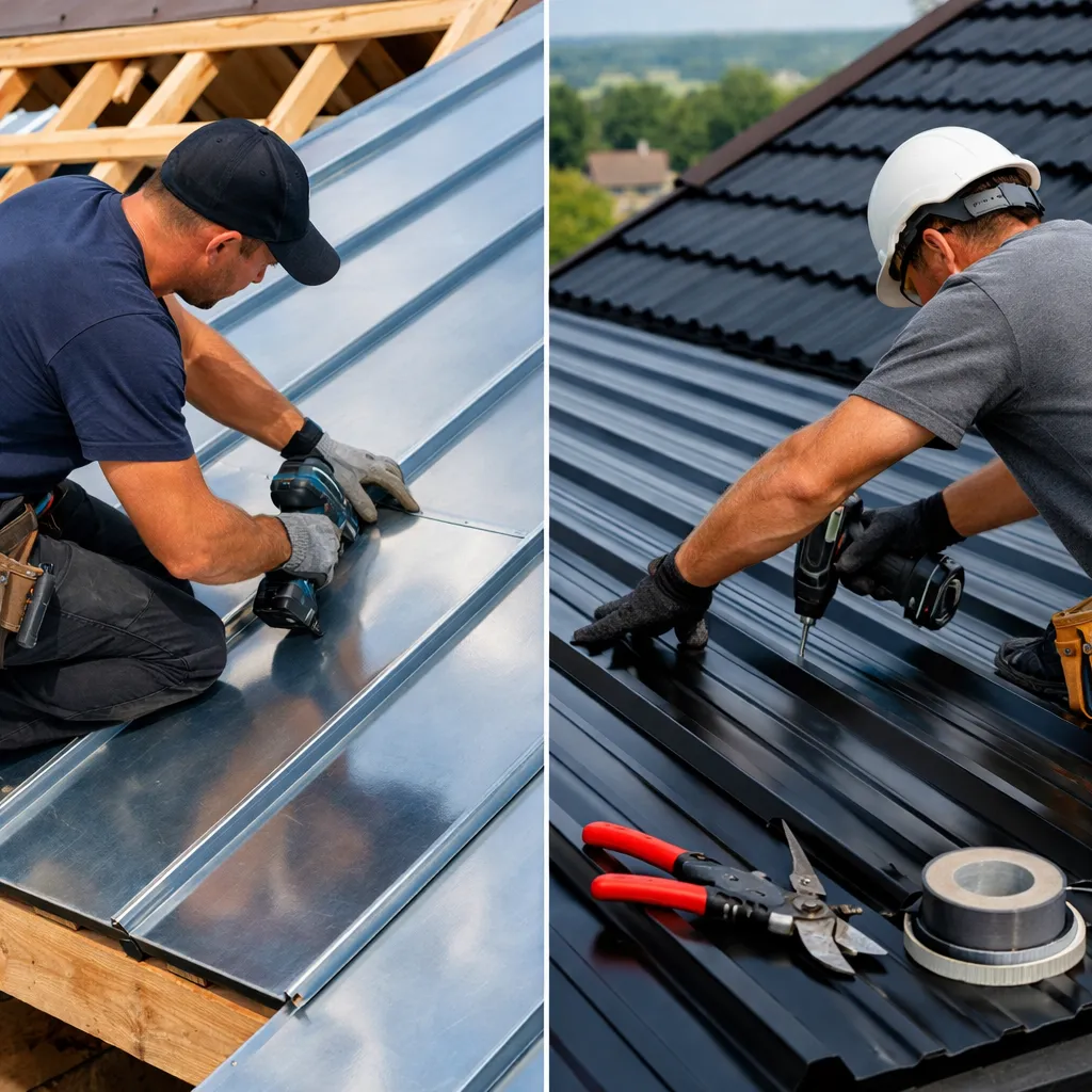 Toiture zinc et bac acier à Meaux